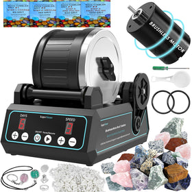 KomeStone K1 Pro brushless motor powers a quiet, efficient tumbling session.