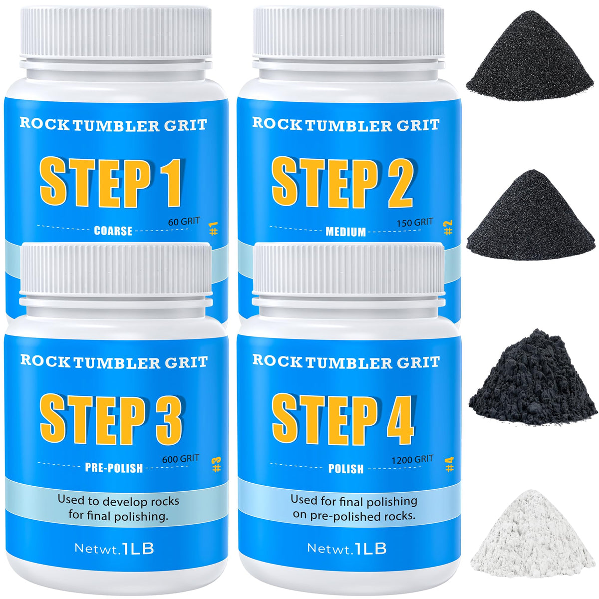 KomeStone grit refill kit packaging showing organized storage and clear labeling