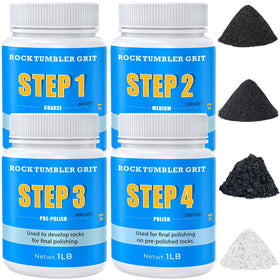 KomeStone grit refill kit packaging showing organized storage and clear labeling
