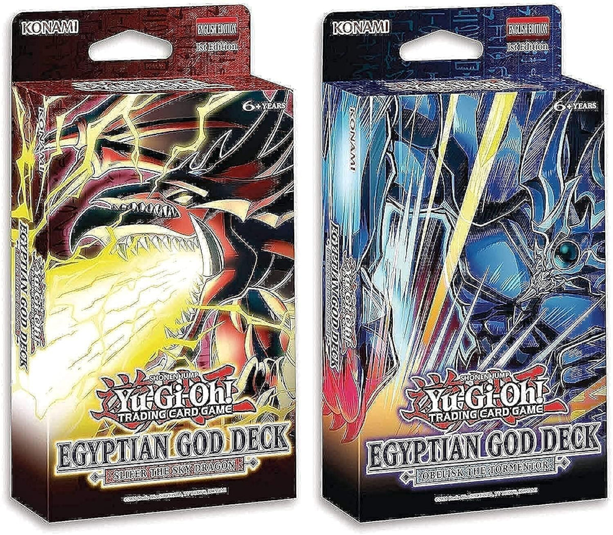 Konami Egyptian God Deck Slifer the Sky Dragon—epic duels and collection display.