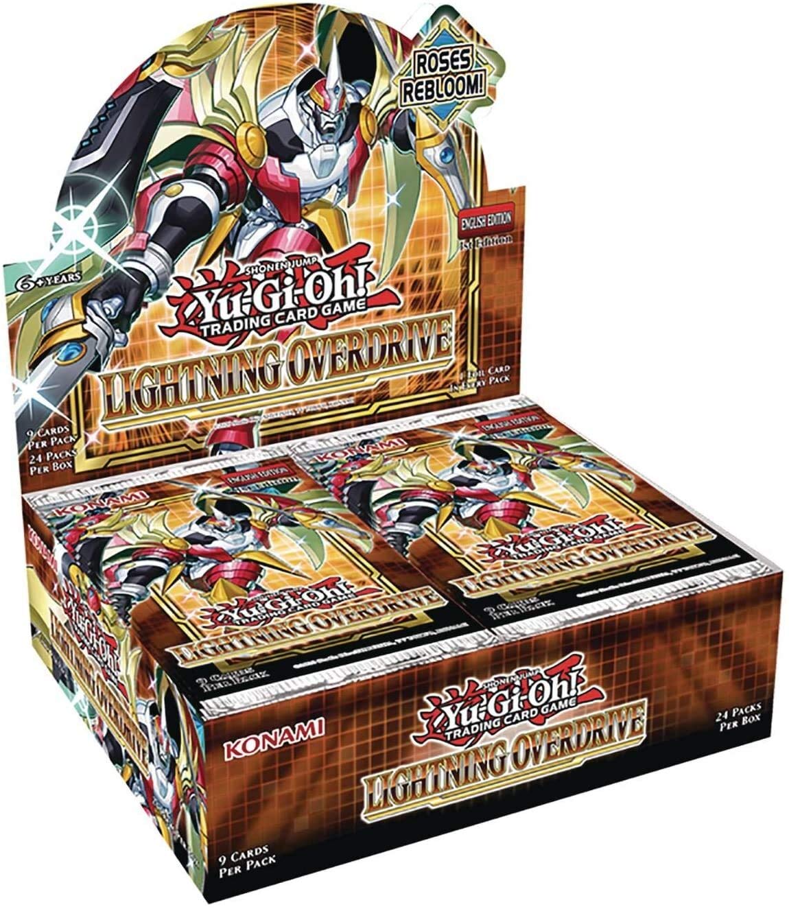 Konami Yu-Gi-Oh Lightning Overdrive booster display 24 with Utopia Ray support cards for faster summons