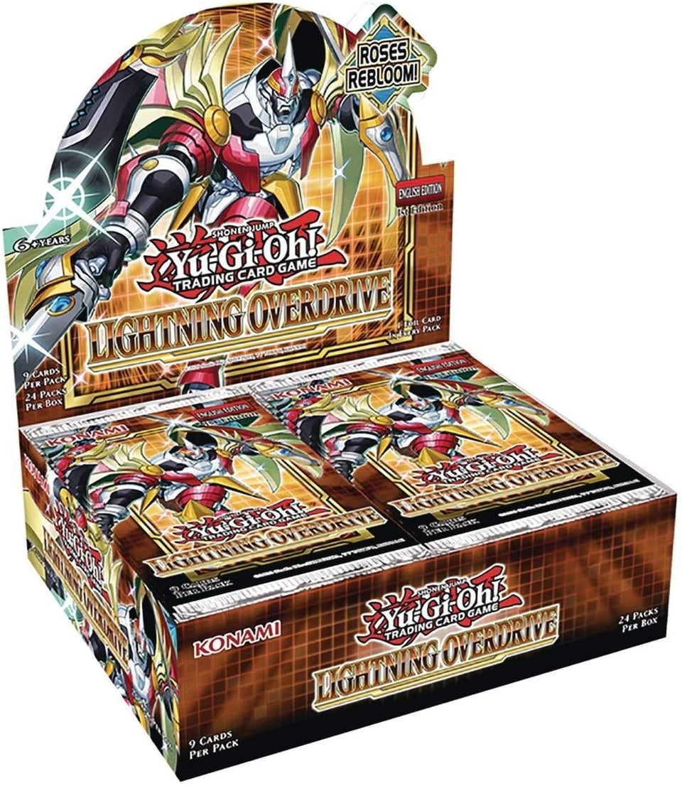 Konami Yu-Gi-Oh Lightning Overdrive booster display 24 with Utopia Ray support cards for faster summons