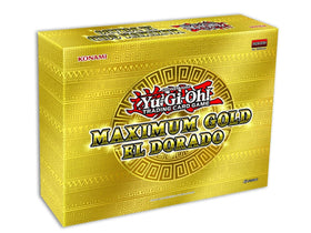 Konami Yu-Gi-Oh! Maximum Gold El Dorado premium gold-rare cards shine.