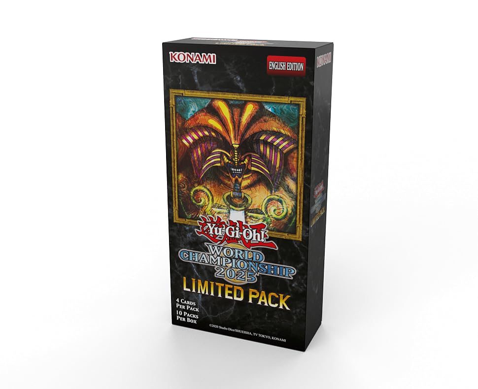 Konami Yu-Gi-Oh! WCS 2025 Limited Pack back display, includes World Championship branding and foil elements