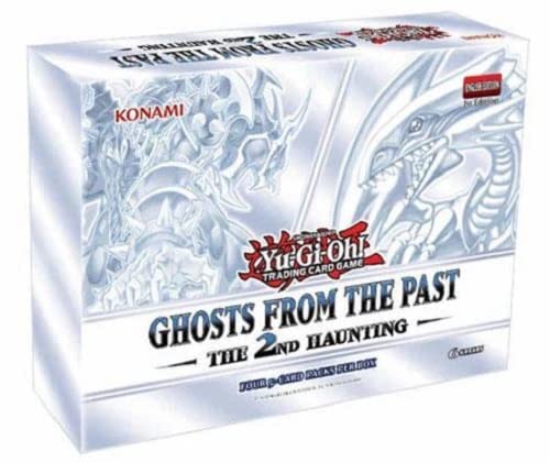 Konami Yugioh Ghosts from the Past Second Haunting booster box side view for dueling prep and card collection