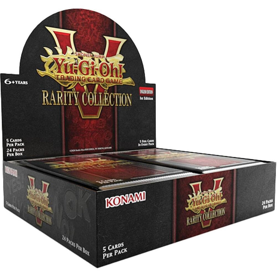 Konami Yu-Gi-Oh RC5 booster box pack art highlights collectible variant art cards