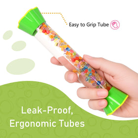 KongLam Sensory Tubes tilt play highlights bidirectional flow for hands-on learning