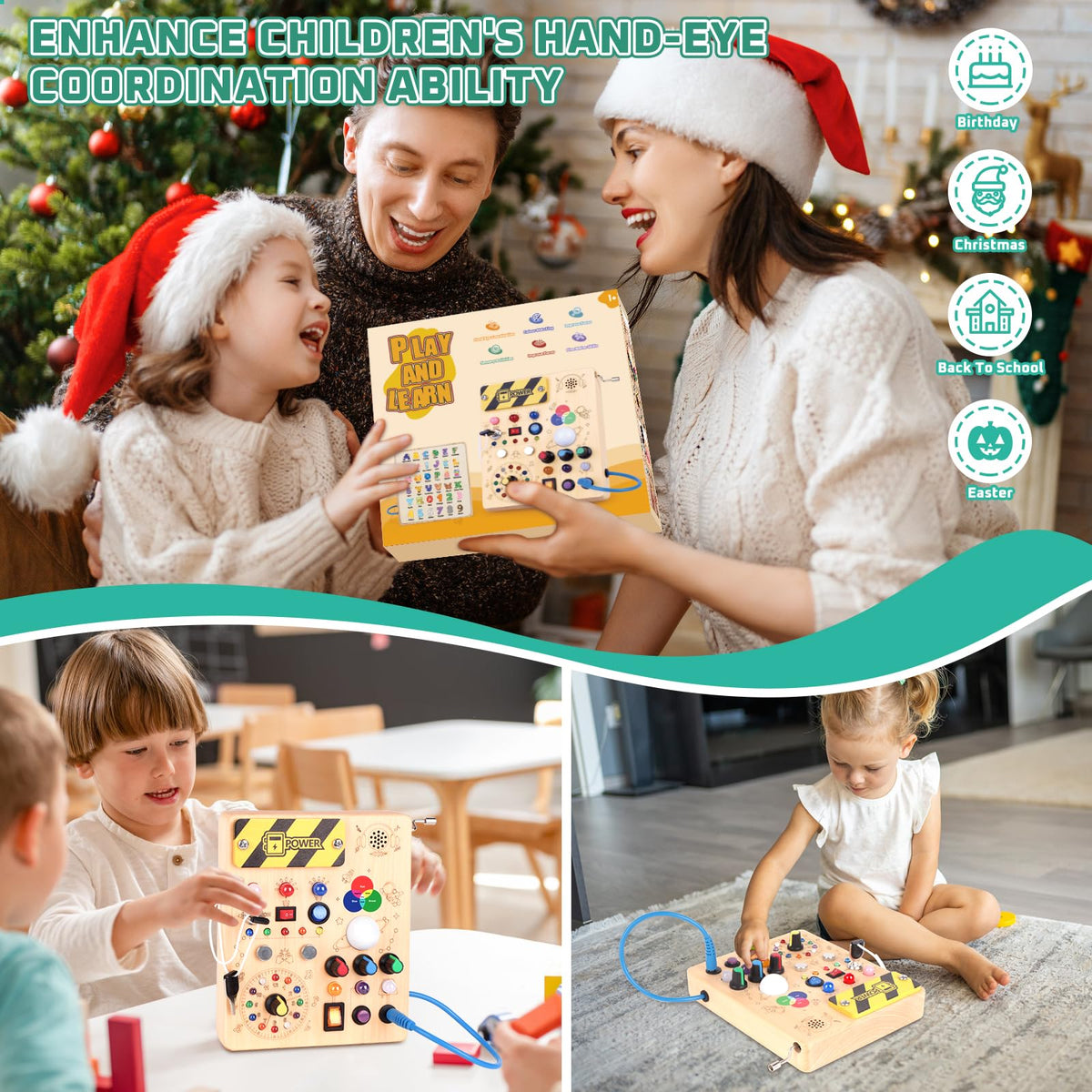 Konijiwa Busy Board v5 portable size ideal for travel and car rides