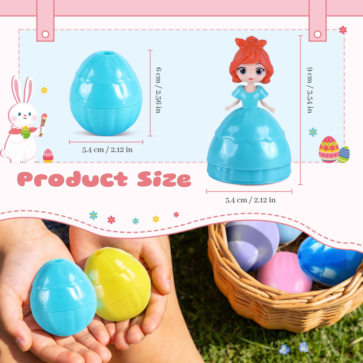 Konijiwa Easter basket fillers brighten parties with kid-friendly princess figures.