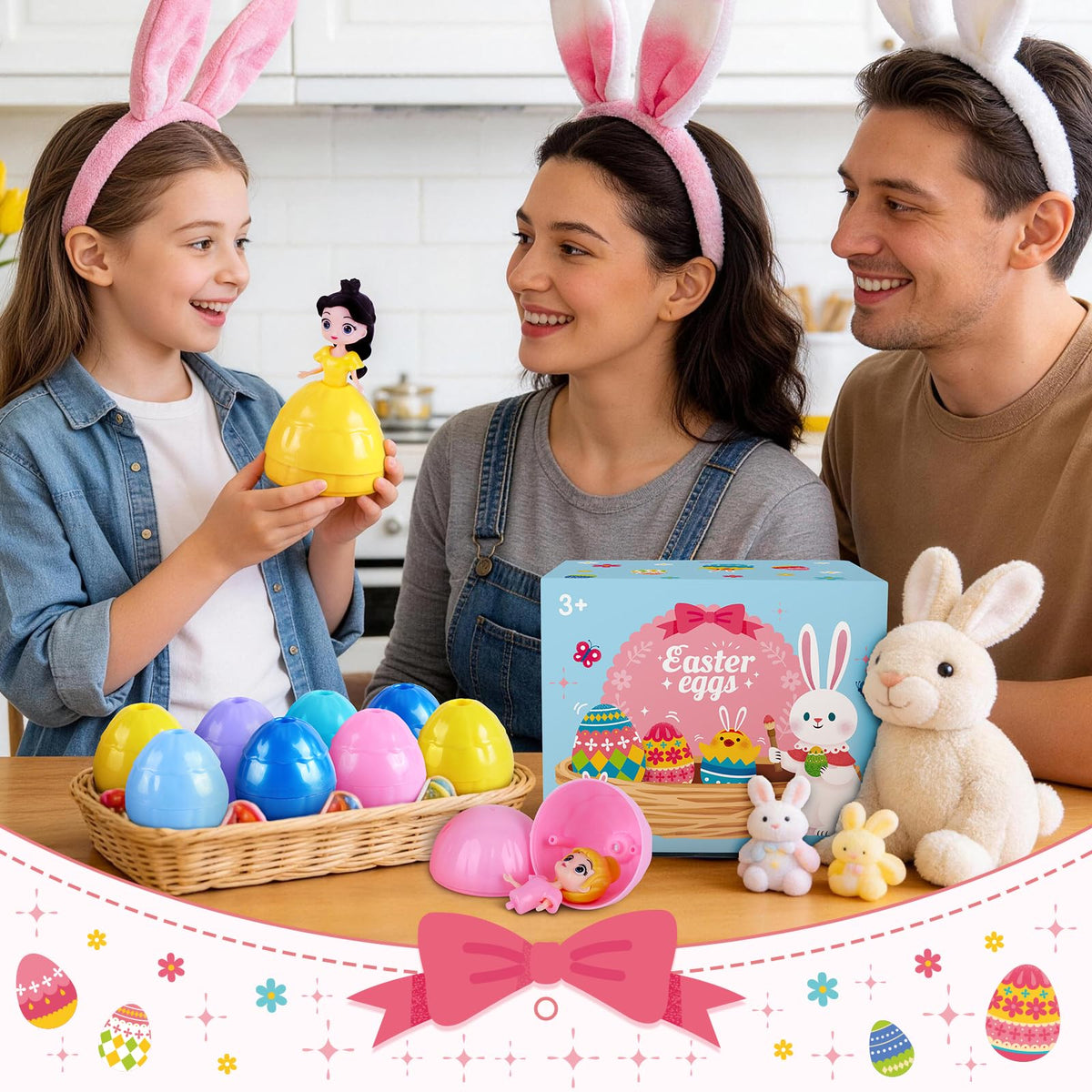 Konijiwa Safe-Play Easter eggs with detachable parts encourage imaginative reuse.