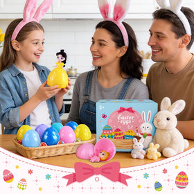 Konijiwa Safe-Play Easter eggs with detachable parts encourage imaginative reuse.