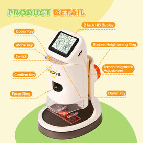 Koolpte Kids Microscope makes an engaging educational gift for curious minds.