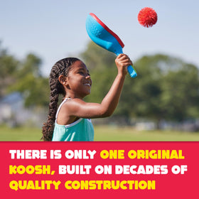 Koosh Flix Stix play anywhere design enables indoor and outdoor use.