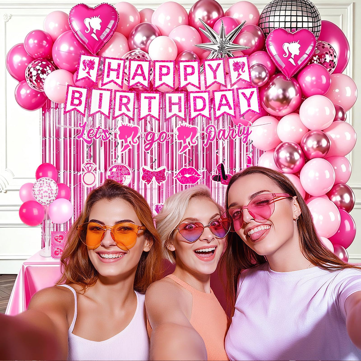 Kooterfun cupcake toppers decorate treats with pink accents