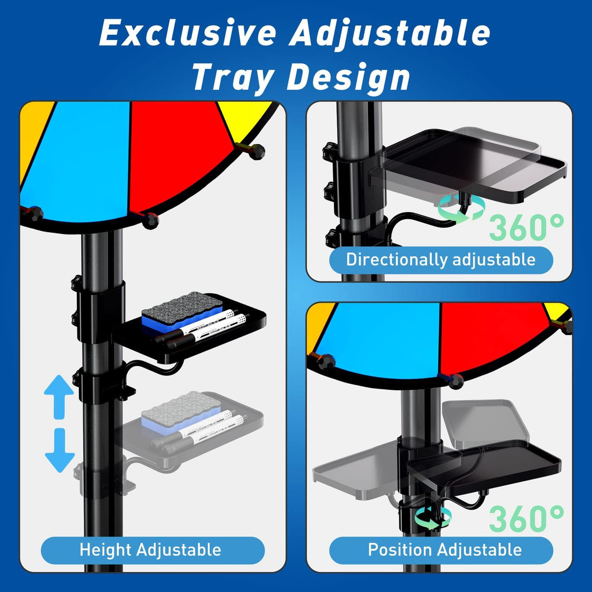 KOOV dry erase tray keeps markers neatly stored during games