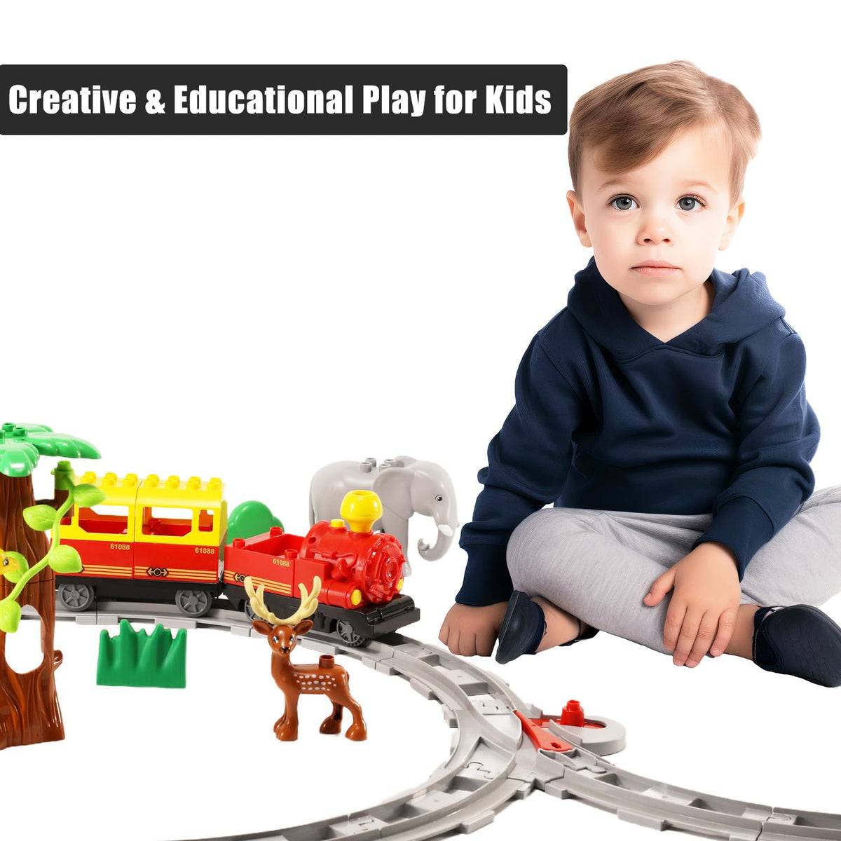 Koowants compatible with LEGO Duplo for seamless mixing.