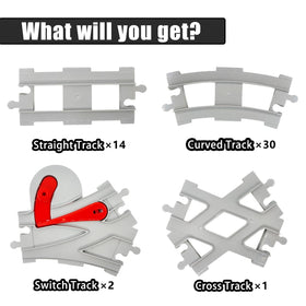 Koowants curved tracks (30 pcs) for smooth, creative circuit designs.