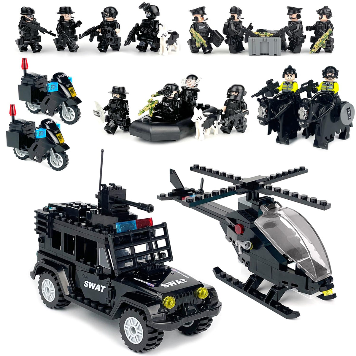 Koowants SWAT officers figures - detailed characters for immersive play and display.