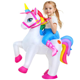 KOOY inflation action shows quick setup for instant unicorn playtime.