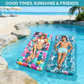 Korlon Tec cooling vents on pool float deliver refreshing feel under the sun.