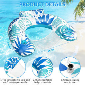 Korlon Tec U-shaped pool float design for stable, comfortable buoyancy.