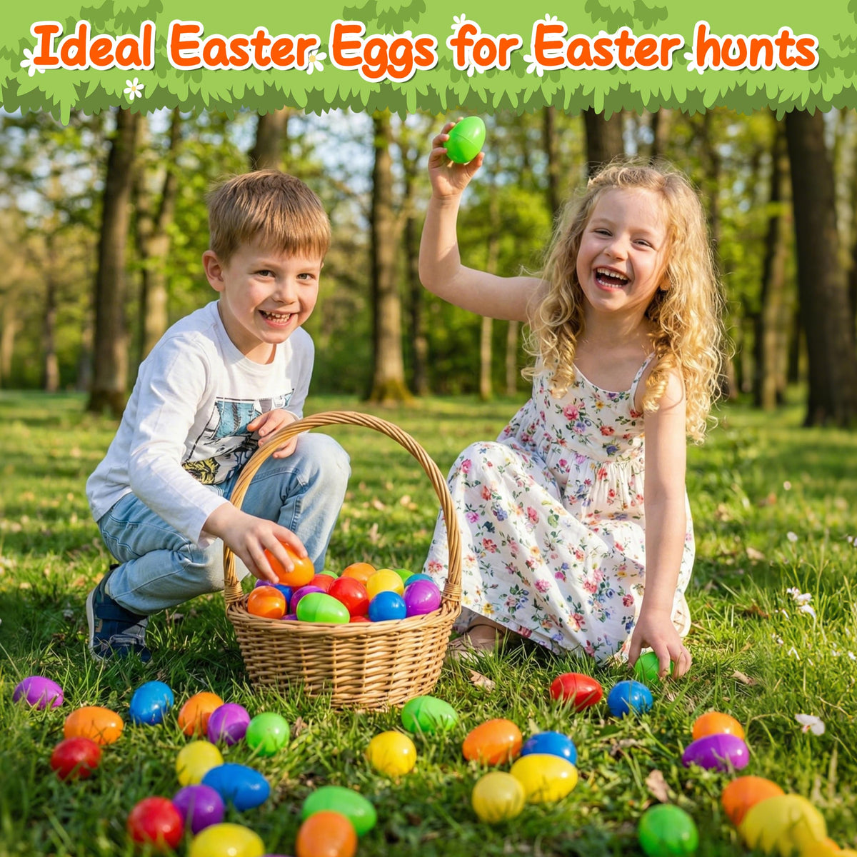Kortes plastic eggs for party favors, crafts, and DIY Easter decorations