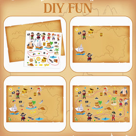 Kosiz 17x11 inch backgrounds give ample space for kids to design their own routes.