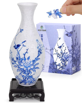 KOSTBAR Puzzle Vase assembly shows the 160-piece puzzle forming a decorative vase