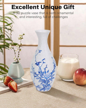 KOSTBAR Puzzle Vase display base supports the finished piece