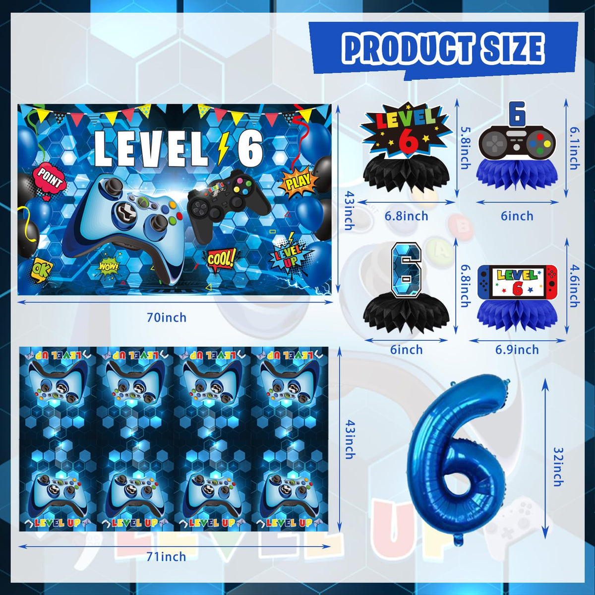 KOTLMIGHT 6th birthday centerpieces elevate table decor and focus