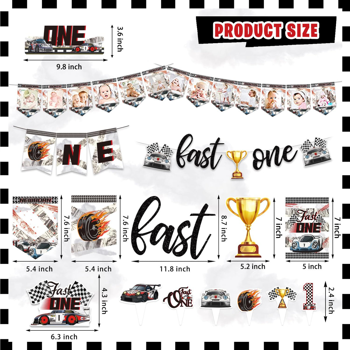 KOTLMIGHT Fast One tablecloth helps protect surfaces with race car flair