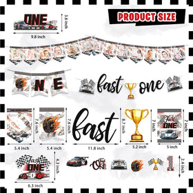 KOTLMIGHT Fast One tablecloth helps protect surfaces with race car flair