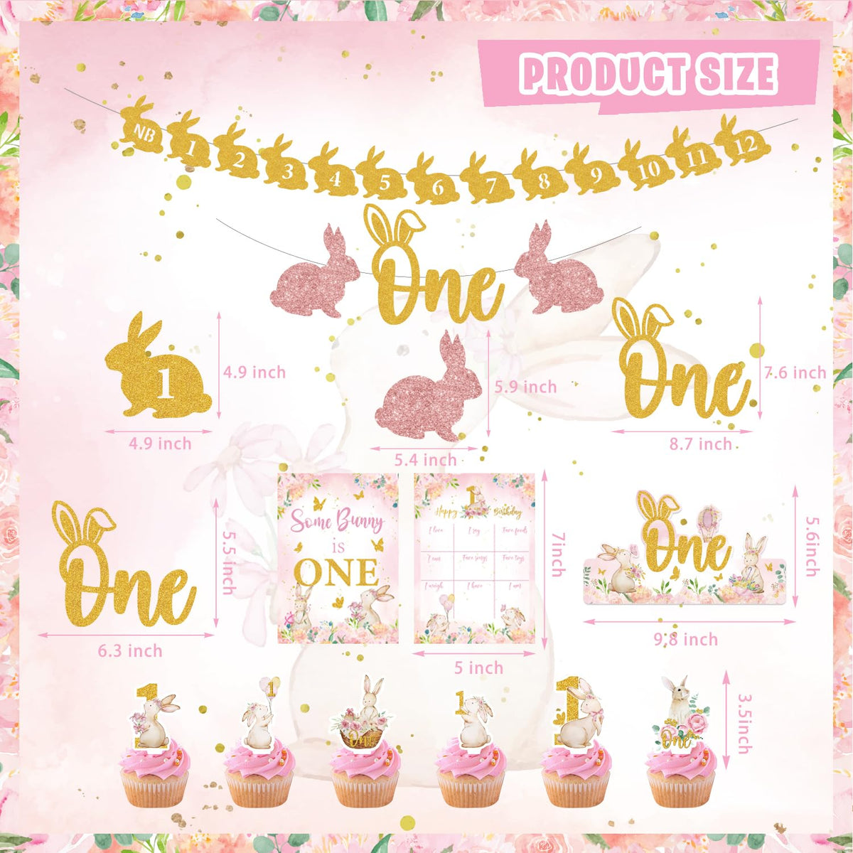 KOTLMIGHT Some Bunny is One balloons ensemble adds color to the celebration.