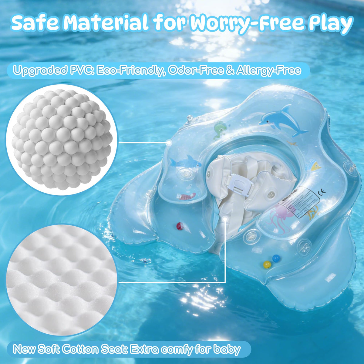 KOTXUS soft cotton-lined seat delivers comfort for baby