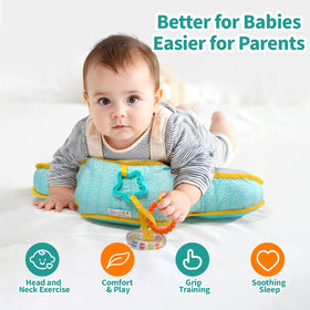 Koty baby interactive toy pillow encourages early play and hand-eye coordination during tummy time.