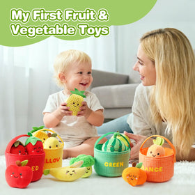 Koty crinkle lettuce toy promotes tactile exploration and sound discovery