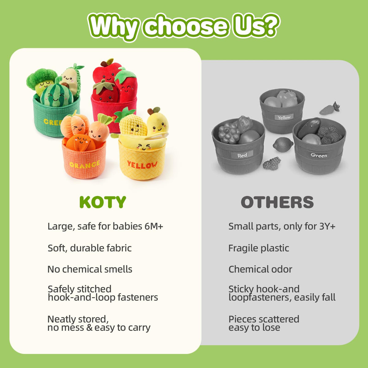 Koty textured fruits set offers varied textures for sensory exploration