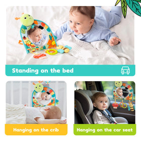 Koty infant car seat toy clip keeps items secure and within reach
