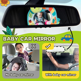 Koty infant car seat toy teether provides soothing relief while traveling