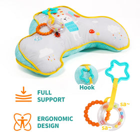 Koty soft safety surface provides gentle cushioning for curious newborns.