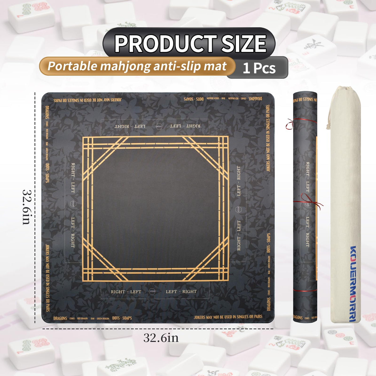 kouermorri anti-slip bottom keeps gameplay steady on smooth table