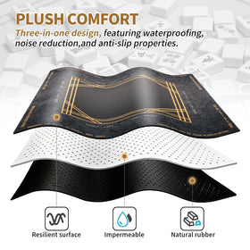 kouermorri soft polyester surface reduces noise and protects the table