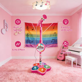 kowgical adjustable stand highlights hands-free performance during kids' parties