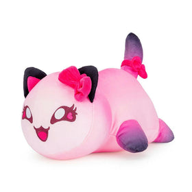 KOWSI KC Cat Plush with fantasy embroidery pillow for cozy decor and cuddle play