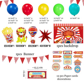 Kozee burst star foil balloons add sparkle to corners.