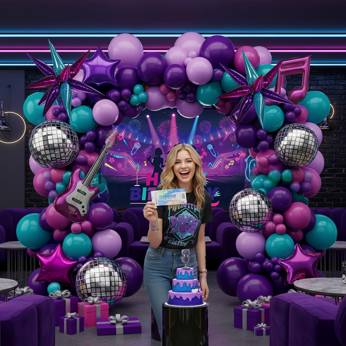Kozee disco star explosion foil balloons add sparkle for party photos