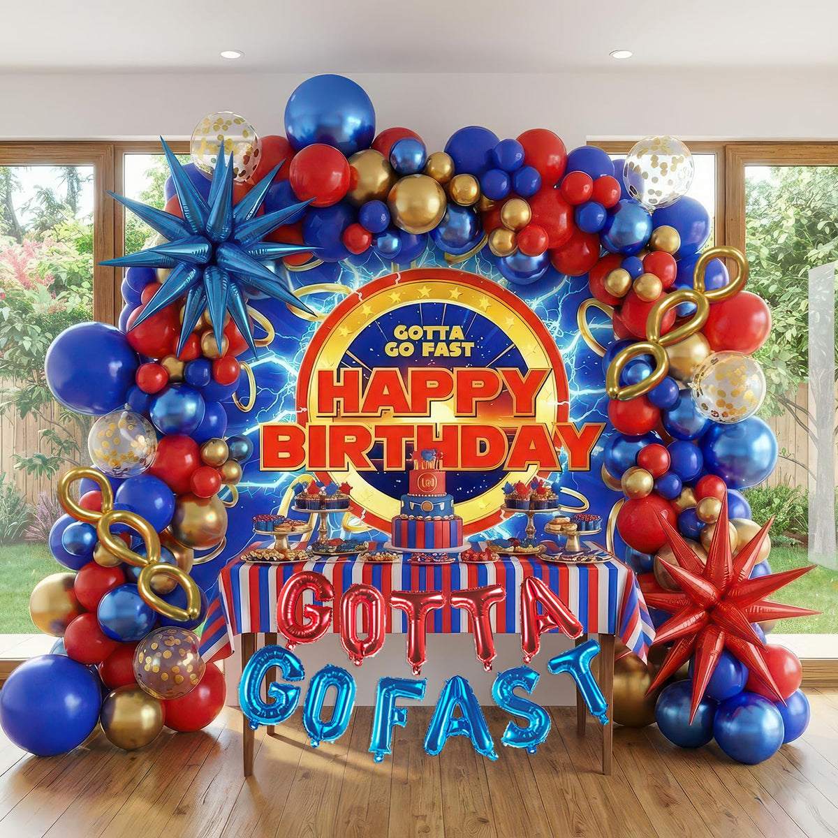 kozee gotta go fast letters foil balloons add dynamic text for celebratory photos