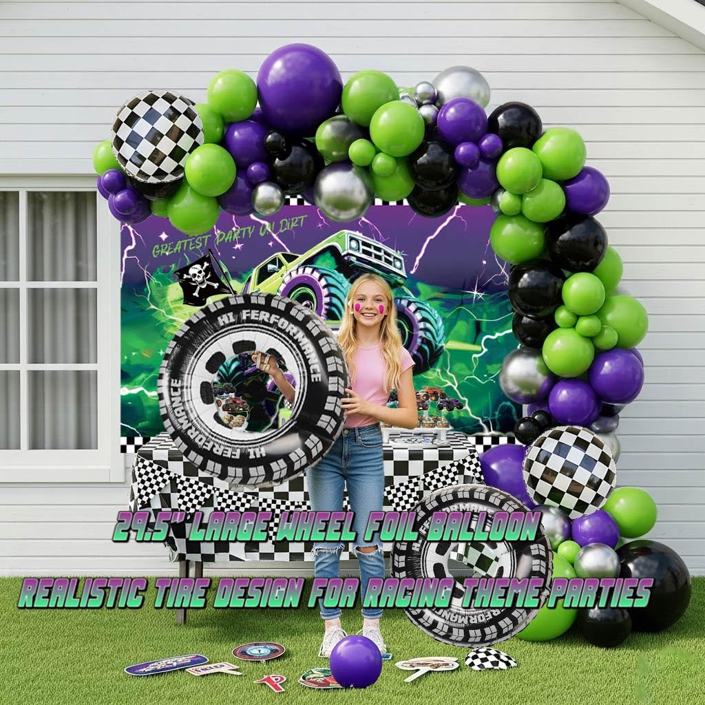 Kozee Monster Truck paper toppers add finishing flair to cakes and cupcakes.