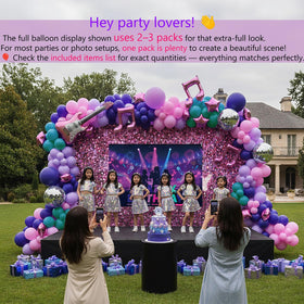 Kozee party backdrop option for vibrant K-Pop themed memories