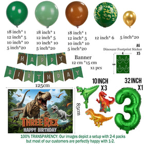 Kozee T-Rex jungle camouflage balloons enhance depth and color
